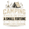 Camping Luxus-Spruch: Zeltpreis-Witz