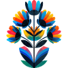 Lebendige Regenbogenblume