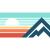 Mountains Sun Abstract