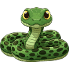 Cute Cartoon Snake