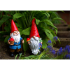 Garden gnomes in the bed