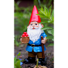 Garden gnome with basket