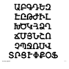 Armenian alphabet (black)