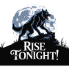 Lone Wolf Rise Tonight Moon Graphic