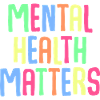 Mental Health Matters Neon Letters