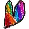 Rainbow Heart Doodle Art