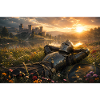 Sunset Knight by Castle Field