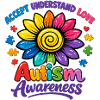 Autism Awareness Sunflower