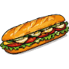 Frischer Sandwich Blickfang