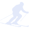Snow Sketch: Skier Silhouette