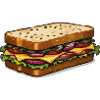 Cartoon Cheese Sandwich Illustration