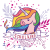 Schulkind Unicorn Regenbogen 