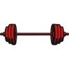 Barbell Weights Vector Icon
