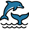 Dolphins Waves Sea Silhouette