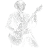 Martin Van Buren Playing Guitar