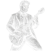 Theodore Roosevelt Playing Guitar