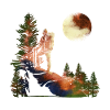 hiking, wanderlust, night hiking, moonlight,