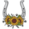 Sunflower Horseshoe Pattern