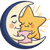Moon and Star Cuddle Friend