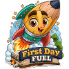 First Day Fuel Rocket Pencil