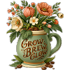 Grow Brew Glow Mug Flora