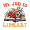 My job is library flower book