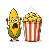 Schockiertes Mais-Popcorn