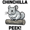 Chinchilla Peek Rodent Fur Log