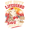 Off-Duty Lifeguard Beach Humor
