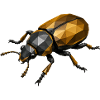 Geometric Low-Poly Insect