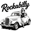 Rockabilly Pin-Up & Hot Rod Oldtimer Design