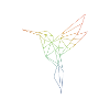 Geometric Rainbow Bird