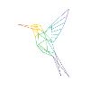 Geometric Rainbow Hummingbird