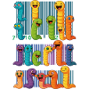 Bunte Wurm-Barcode-Kollektion