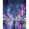 Neon Rain Cityscape