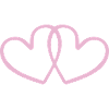 Entwined Hearts Line Art