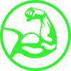 Biceps – Green silhouette