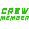 Crew member lettering