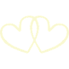 Two Entwined Hearts Line Art