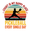 Retro Sunset Pickleball Vibe