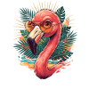 Flamingo Tropical Sunglasses