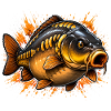 Explosive Mirror Carp Fishing Design
