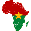 Burkina Fasso_Flagge_Afrika_used