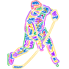Eishockey Spieler Weltraum Kinder Eishockeyspieler