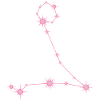 Fischestern Sternbild Sternzeichen Pastellrosa