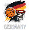 Germany Basketball Flag Style