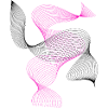 Neon Spiral Pink Abstract
