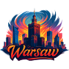 Warschau Skyline Kunst – Bunt & Modern