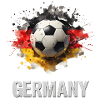 Germany Fußballfarben Splash