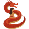 Dragon's Embrace: Fiery Serpent & Maiden